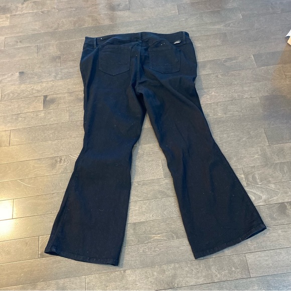 Source of Wisdom Size 24 Black English Bootcut Jeans Inseam 32 - Picture 3 of 8